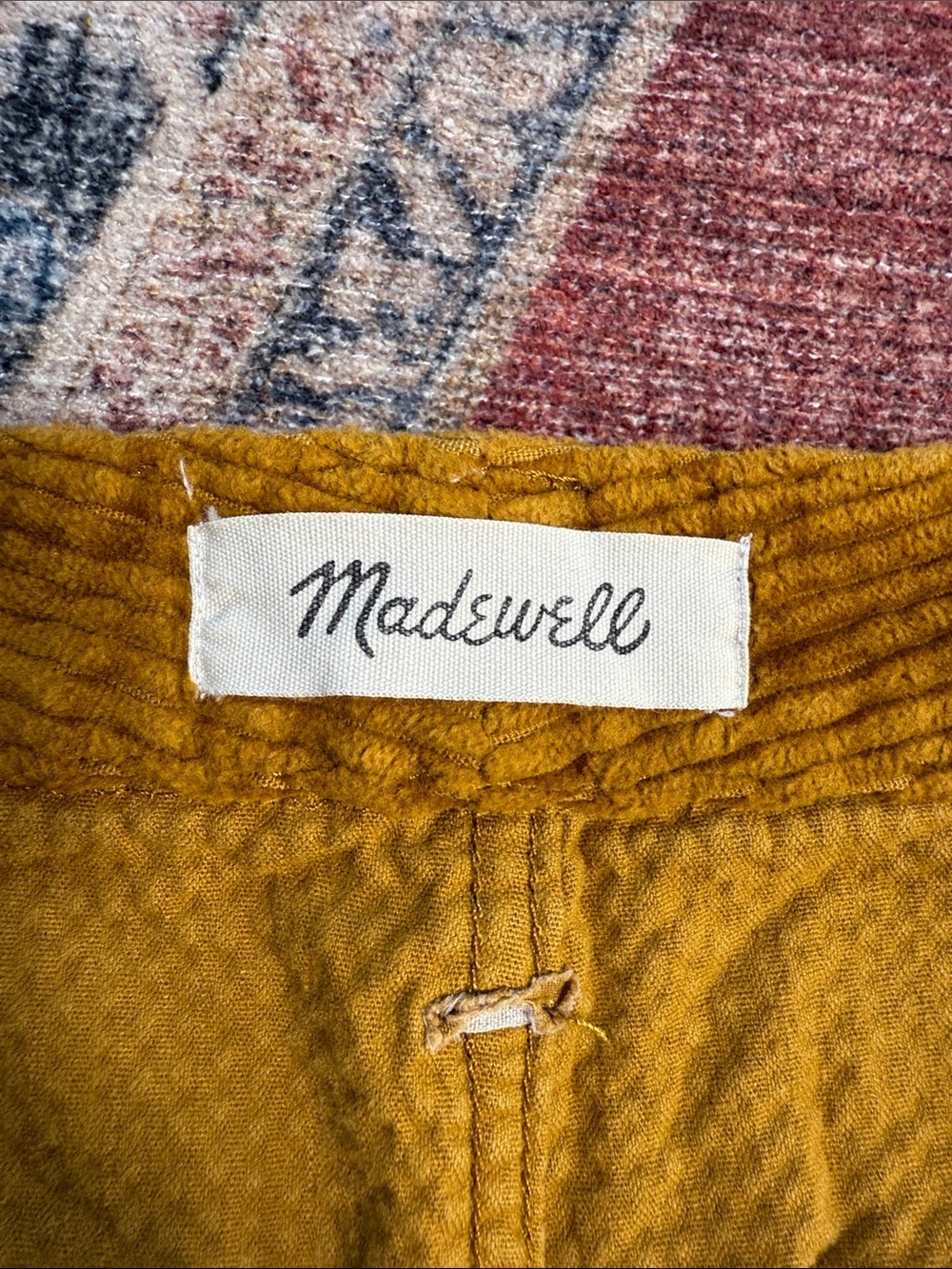 MADEWELL Slim Emmett Wide-Leg Crop Corduroy Pants Size 28 - Picture 3 of 15